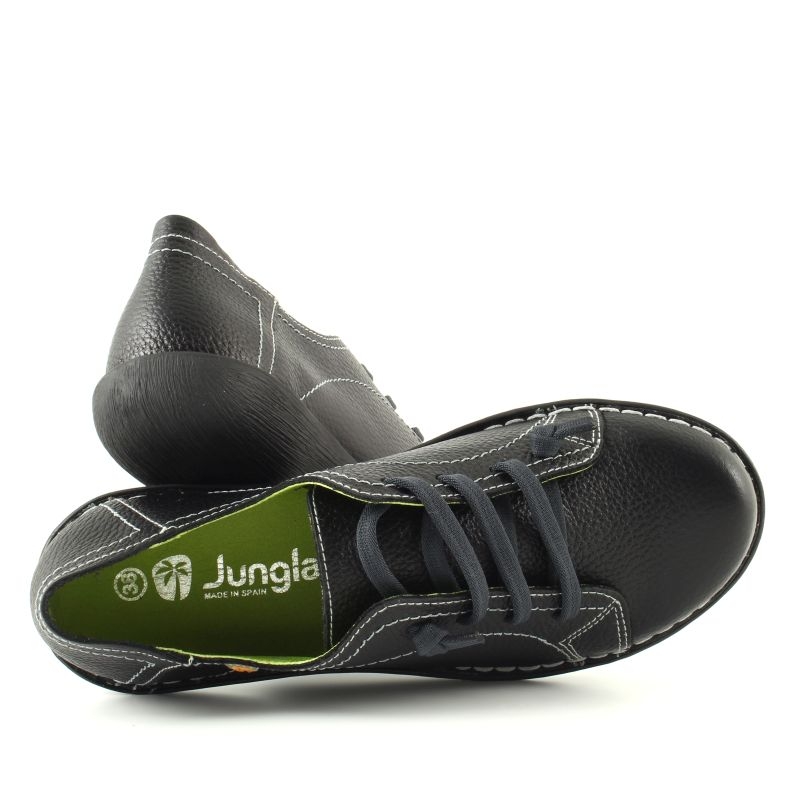 Stringata 5125 Nero Jungla Pelle Nero | Acqusta Online.