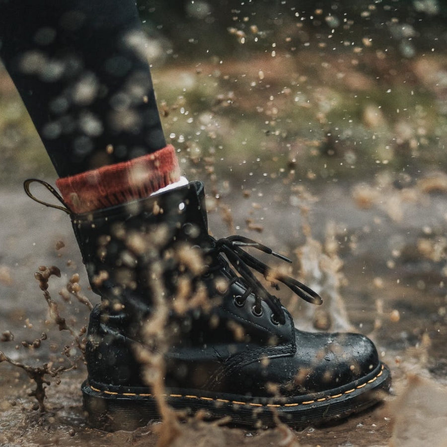 organizzare scarpe dr martens pioggia