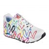 246507 Sneaker Uno Spread The Love 155507 Bianco, Multicolor